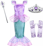 Girls Mermaid Costume and Accessory Set