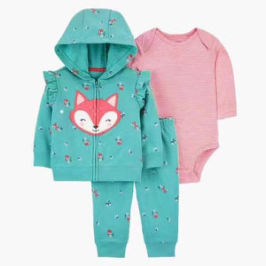 Baby Girl's Hoodie and Pants Set