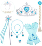 Girls Princess Elsa Costume and Accessory Set