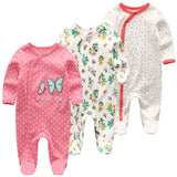 Baby Girls 3 Piece Sleeper/Playsuits