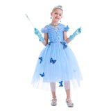 Girls Cinderella Costume and Accessory Set